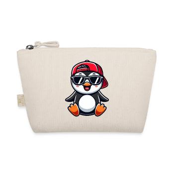 Cooler Pinguin Cartoon Sommer Sonnenbrille - Bio-Täschchen - Natur - Vorne