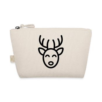 Christmas Reindeer - Organic Pouch - nature - Front