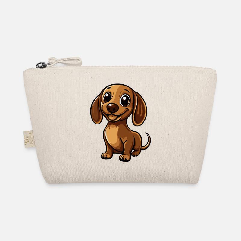 Dackel DachsHund Comic Niedlich Bio-Täschchen