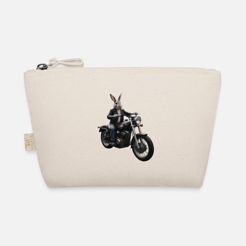 Biker Hase Bio-Täschchen
