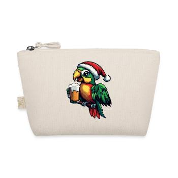 Papagai Weihnachten Bier - Bio-Täschchen - Natur - Vorne
