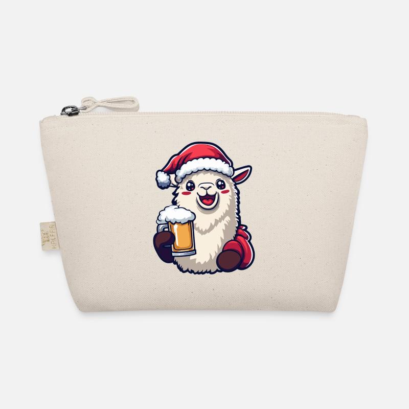 Alpaka Llama Weihnachten Bier Bio-Täschchen