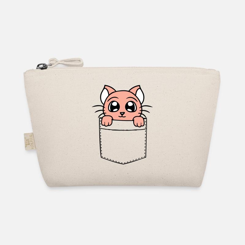 Kleine Katze Süß In Tasche Brusttasche Hemdtasche Bio-Täschchen