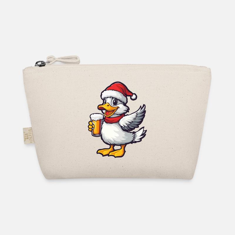 Ente Weihnachten Bier Bio-Täschchen