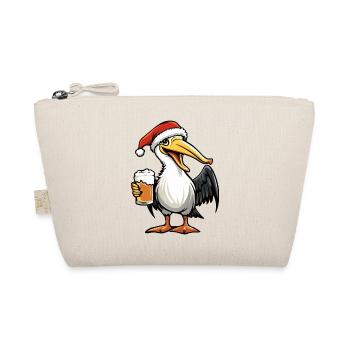Pelikan Vogel Weihnachten Bier - Bio-Täschchen - Natur - Vorne