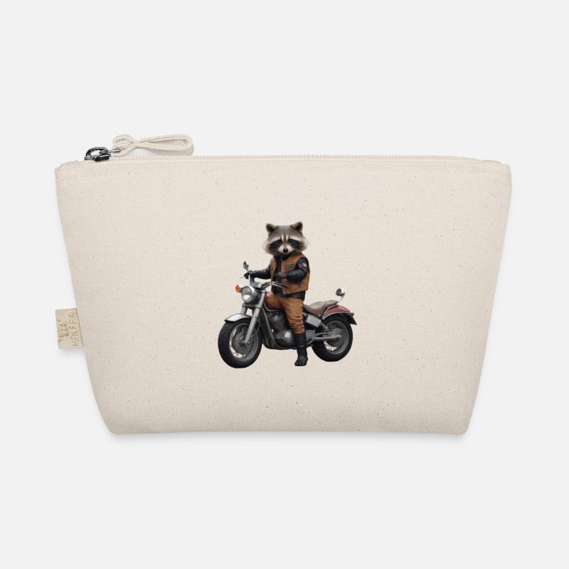 Waschbär-Biker Bio-Täschchen
