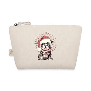drôle Père Noël Bulldog chiens de Noël - Trousse biologique - nature - Devant