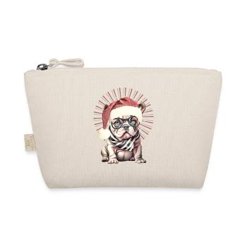 drôle Père Noël Bulldog chiens de Noël - Trousse biologique - nature - Devant