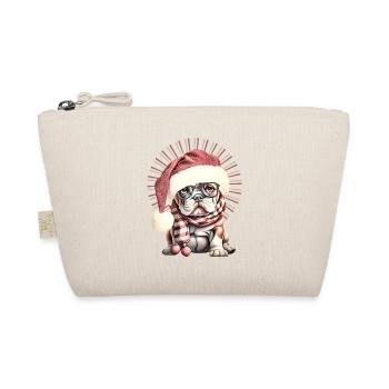 drôle Père Noël Bulldog chiens de Noël - Trousse biologique - nature - Devant