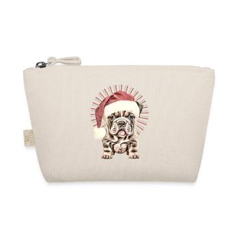 Chemise pour chien drôle Père Noël bouledogue - Trousse biologique - nature - Devant