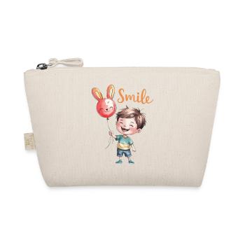 T-shirt "Sourire Enfantin - Sourire et Joie" - Trousse biologique - nature - Devant