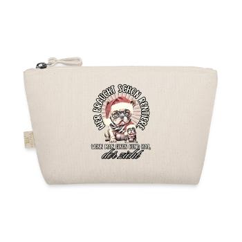 drôle Père Noël Bulldog chiens de Noël - Trousse biologique - nature - Devant