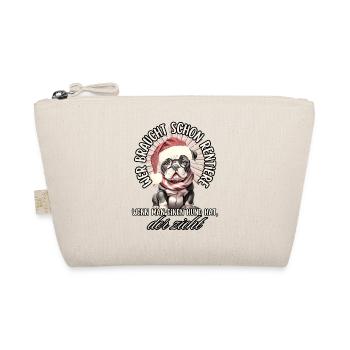 drôle Père Noël Bulldog chiens de Noël - Trousse biologique - nature - Devant
