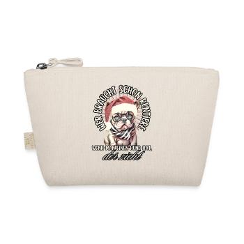 drôle Père Noël Bulldog chiens de Noël - Trousse biologique - nature - Devant
