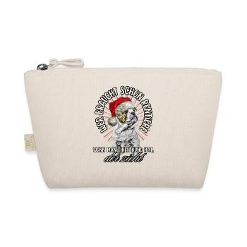 drôle Père Noël Bulldog chiens de Noël - Trousse biologique - nature - Devant