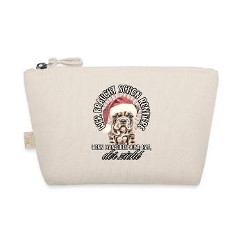 drôle Père Noël Bulldog chiens de Noël - Trousse biologique - nature - Devant