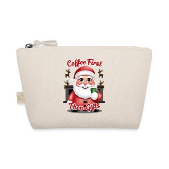 Santa Claus with coffee - Organic Pouch - nature - Front