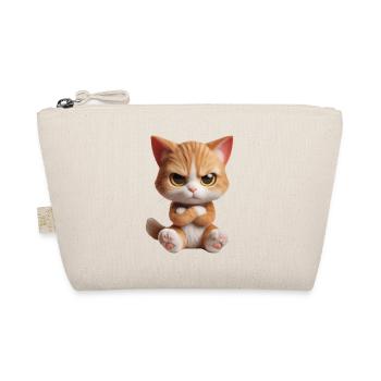Cat grim 2 - Organic Pouch - nature - Front