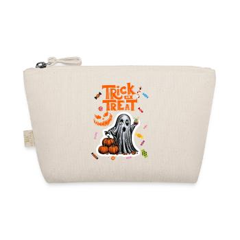 Trick or Treat - Funny Halloween Ghost - Bio-Täschchen - Natur - Vorne