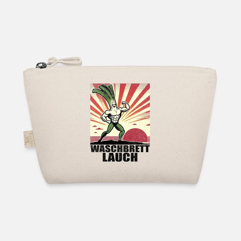 Waschbrettlauch mit Waschbrettbauch Bio-Täschchen