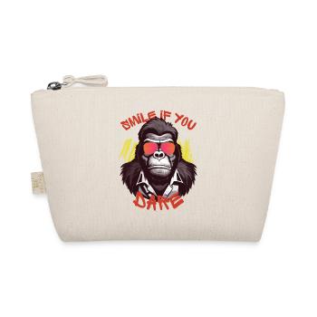 Smile If You Dare - Organic Pouch - nature - Front