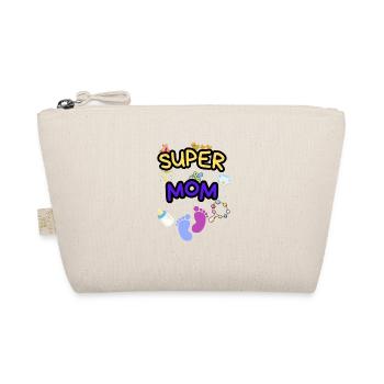Super Mom - Liebevolle Mutter mit Baby Icons - Bio-Täschchen - Natur - Vorne