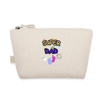 Super Dad - Stolzer Papa mit Baby Icons - Bio-Täschchen - Natur - Vorne