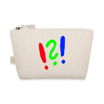 Point d’exclamation/point d’interrogation style bande dessinée - Trousse biologique - nature - Devant