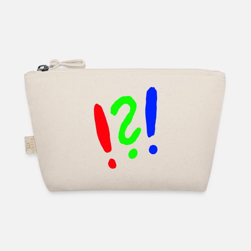 Exclamation mark/question mark comic style Organic Pouch