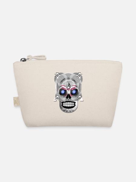 Skull 3 - Organic Pouch - nature - Front