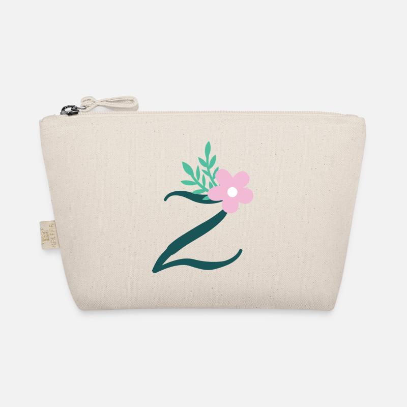 Elégante lettre 'Z' avec des fleurs Trousse biologique