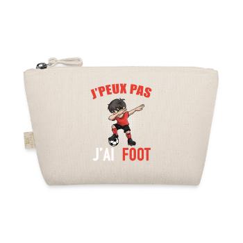 J Peux Pas J Ai Foot Football Enfant Garçon - Trousse biologique - nature - Devant