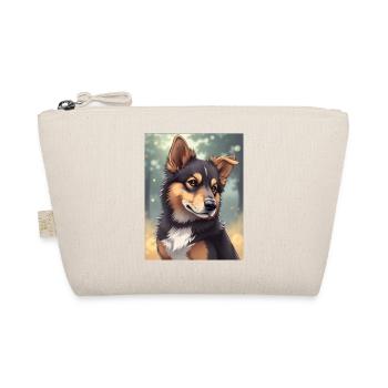 Cute Dog in Anime Style - Organic Pouch - nature - Front