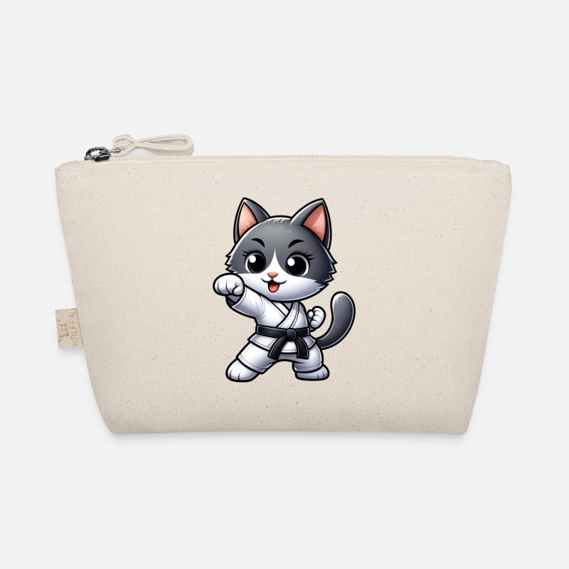 Karate Cat Martial Arts Martial Arts Workout Organic Pouch