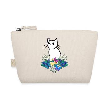 Katze Katzen Blumen Gebirge - Bio-Täschchen - Natur - Vorne
