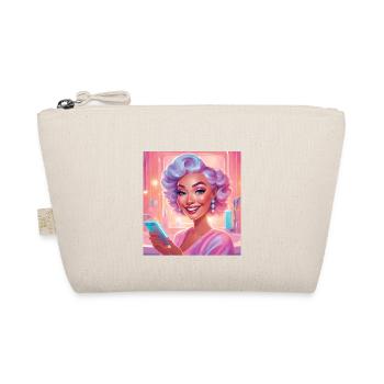 Portrait de femme rétro avec cheveux pastel - Trousse biologique - nature - Devant