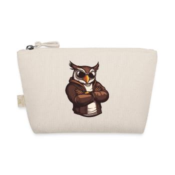 Owl Comic Cool - Organic Pouch - nature - Front