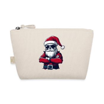Santa Claus Skull - Organic Pouch - nature - Front