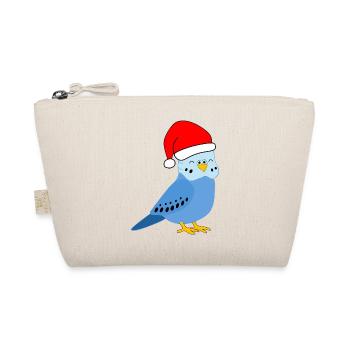 Noël - Perruche bleue festive - Trousse biologique - nature - Devant