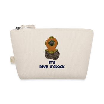 Its Dive oclock diverhelmet - Organic Pouch - nature - Front