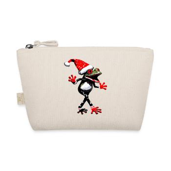 Grenouille dansante avec chapeau de Noël - Trousse biologique - nature - Devant