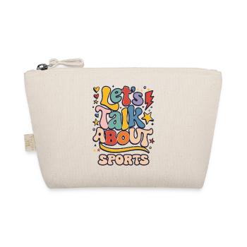 Parlons de sport, de plaisir, de typographie colorée - Trousse biologique - nature - Devant