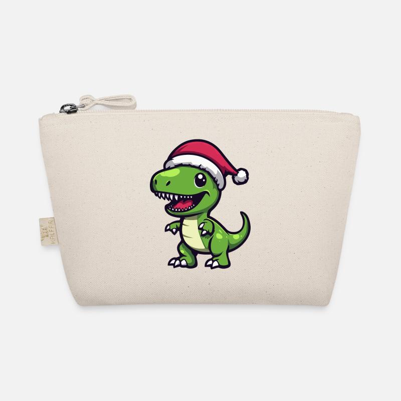 Dinosaur T-Rex Christmas Organic Pouch