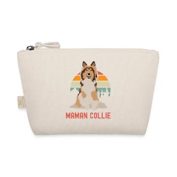 Maman border collie - Trousse biologique - nature - Devant