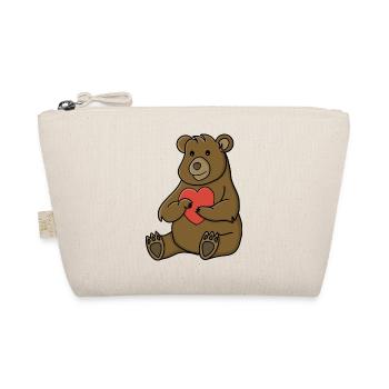Ours amoureux - Trousse biologique - nature - Devant