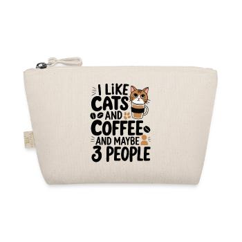 Chats Café Drôle de Déclaration - Trousse biologique - nature - Devant