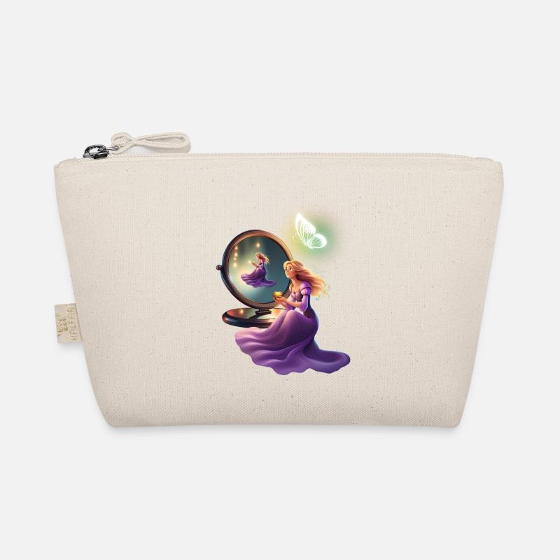 Princess in front of mirror Organic Pouch