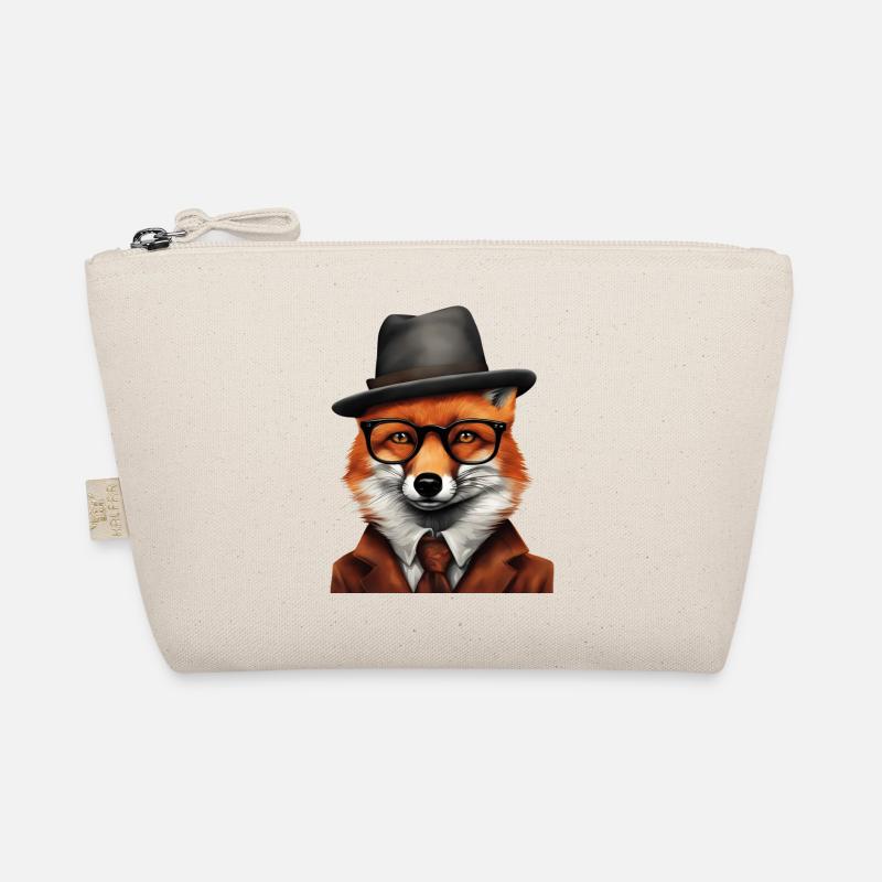 Sherlock Fox in Classic Attire Organic Pouch