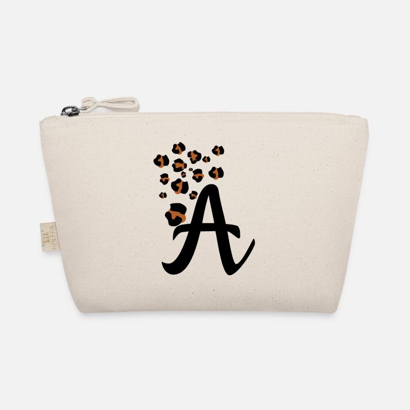 Leopard print letter Organic Pouch