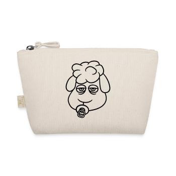 Sheep Baby Toddler Face Pacifier Child Head - Organic Pouch - nature - Front